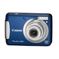 Aparat cyfrowy Canon Powershot A480 niebieski prezentuje Gral.