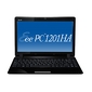 Asus Eee PC 1201HA Z520(1.33) 2GB 250GB 12WXGA WiFi Kam Win7HP Black 1201HA-BLK022M prezentuje Gral.