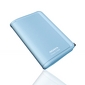 A-Data 320GB, 2,5", USB 2.0 (ACH94-320GU-CBL) CH94 Niebieski prezentuje Gral.