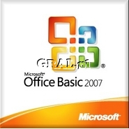 �Microsoft Office 2007 Basic Edition V2 PL MLK OEM 1-user przedstawia grafika.