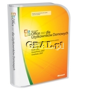 Microsoft Office 2007 dla Uzytkownikw Domowych PL BOX (3-stanowiska) przedstawia grafika.