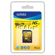 �Secure Digital SDHC 16GB ADATA Class 6 Turbo przedstawia grafika.