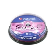 DVD+R DL Verbatim 8,5GB C-10 x8 przedstawia grafika.