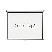 Ekran projekcyjny scienny 175x132,5 cm (mozliwosc podwieszenia pod sufitem) przedstawia grafika.