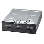 LG GH22NP20 DVD±R 22x, DVD±RW 8x, CD-RW 32x, DVD+R DL 16x, DVD-RAM, OEM, Black przedstawia grafika.