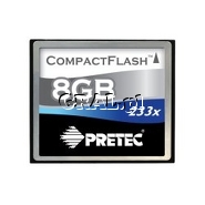 �Compact Flash 8GB Pretec Cheetah 233X przedstawia grafika.