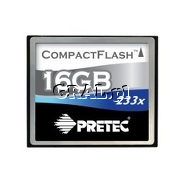 �Compact Flash 16GB Pretec Cheetah 233X przedstawia grafika.