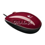 Logitech LS1 Laser Mouse (Cinnamon Red) USB przedstawia grafika.