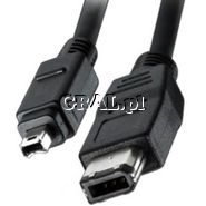 �Kabel FireWire 1394 1.8m 4P/6P przedstawia grafika.