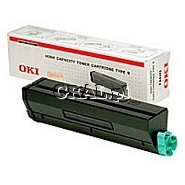 Toner OKI Black (2500 str, B4100/B4200/B4250/B4300/B4350) przedstawia grafika.