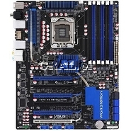Asus P6T6 WS Revolution, X58, TripleDDR3, SATA2, RAID, GBLAN, FW, ATX, Core i7 przedstawia grafika.