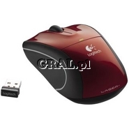 Logitech V450 Nano Laser Cordless Notebooks (red) przedstawia grafika.