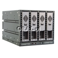 Backplane Aluminiowy Chieftec SST-3141SAS na 4 Dyski HDD SAS    przedstawia grafika.
