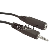 Kabel stereo mini Jack przedluzacz 3.0M  przedstawia grafika.