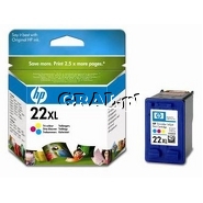 Wklad drukujacy HP No 22XL Kolor C9352CE przedstawia grafika.