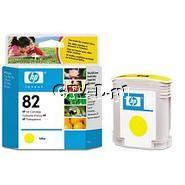 Wklad drukujacy HP No 82 Yellow C4913A przedstawia grafika.