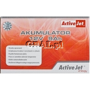 Akumulator ActiveJet 12V/9Ah  przedstawia grafika.