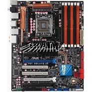 �Asus P6T Deluxe V2, X58, TripleDDR3, SATA2, RAID, GBLAN, FW, ATX, Core i7 przedstawia grafika.