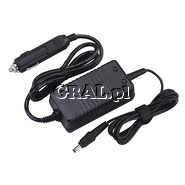 �Eeepc Car Charger/Black, Dziala ze wszystkimi Eee PC przedstawia grafika.