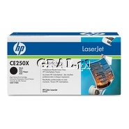Toner HP CE250X Black (10500 str, Color LaserJet CP3525) przedstawia grafika.