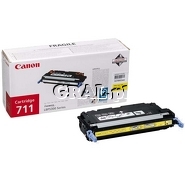 Toner Canon CRG 711 Y Yellow (6000 str. LBP-5300/5360) przedstawia grafika.