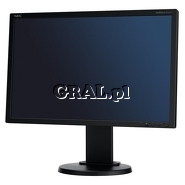 NEC 22" MultiSync LCD E222W (DVI, 5ms, czarny) przedstawia grafika.