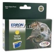 Wklad drukujacy Epson 1400 Yellow C13T079440 przedstawia grafika.