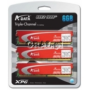 �DDR3 6GB 1600MHz ADATA Extreme Edition (3x2GB, Triple, CL8) przedstawia grafika.