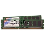 �DDR3 4GB 1066MHz PDP Patriot (2x2GB, DualDDR, CL7) przedstawia grafika.