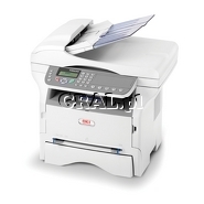 �OKI MB290 (Laserowa drukarka, Kopiarka, Skaner ADF, Faks, USB, LAN) przedstawia grafika.