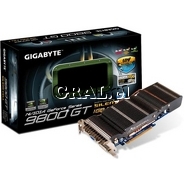 �GeForce 9800GT Gigabyte 1024MB, DDR3, DVI, HDMI, PCI-E Silent przedstawia grafika.