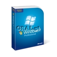 �Microsoft Windows 7 Professional BOX PL przedstawia grafika.