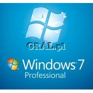 Microsoft Windows 7 Professional 32Bit PL OEM przedstawia grafika.