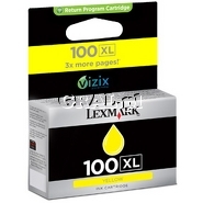 Wklad drukujacy Lexmark No 100XL Yellow 14N1071E przedstawia grafika.