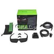 Pakiet NVIDIA 3D Vision (okulary 3D) przedstawia grafika.