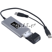 Merlin XU870 ExpressCard Modem GPRS/EDGE/UMTS/HSDPA + adapter USB 2.0  przedstawia grafika.