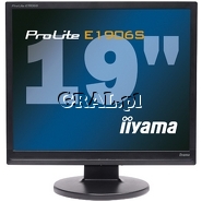 Iiyama 19" LCD ProLite E1906S-B1 (5ms, DVI, 4:3, Czarny) przedstawia grafika.
