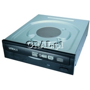 �LiteOn iHAS524 DVD&plusmn;R 24x, DVD&plusmn;RW 8x, CD-RW 32x, DVD+R DL 12x, DVD-RAM 12x, SATA, LabelTag, Black BOX przedstawia grafika.