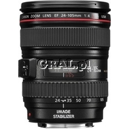 �Obiektyw Canon EF 24-105mm f/4 L IS USM przedstawia grafika.