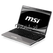 �MSI CR620 Core i3 330M(2.13) 2GB 320GB 15.6WXGA DVD+/-RW Intel HD CR620-014XPL przedstawia grafika.