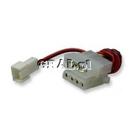 Redukcja zasilania MOLEX (4-pin) > 3-pin (wentylator) przedstawia grafika.