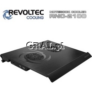 Revoltec Notebook cooler RNC-2100, czarny (12" - 15") przedstawia grafika.