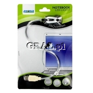 �4World Lampka USB dla notebooka, 2 diody przedstawia grafika.