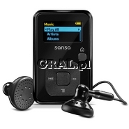 SanDisk Sansa Clip+ 4GB Czarny MP3/FM/Dyktafon przedstawia grafika.