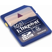 �Secure Digital SDHC 8GB Kingston Class 4 przedstawia grafika.