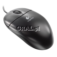 �Logitech Optical Wheel Mouse OEM SBF96 (Black) przedstawia grafika.