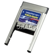 Pretec PCMCIA CompactFlash Type II Adapter przedstawia grafika.