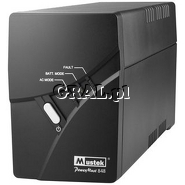 Mustek PowerMust 848 USB 800VA przedstawia grafika.