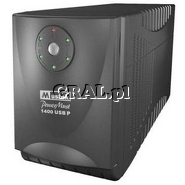 Mustek PowerMust 1400 USB P przedstawia grafika.