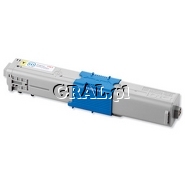 Toner OKI Yellow (5000 str, C510/C511/C530/C531) przedstawia grafika.